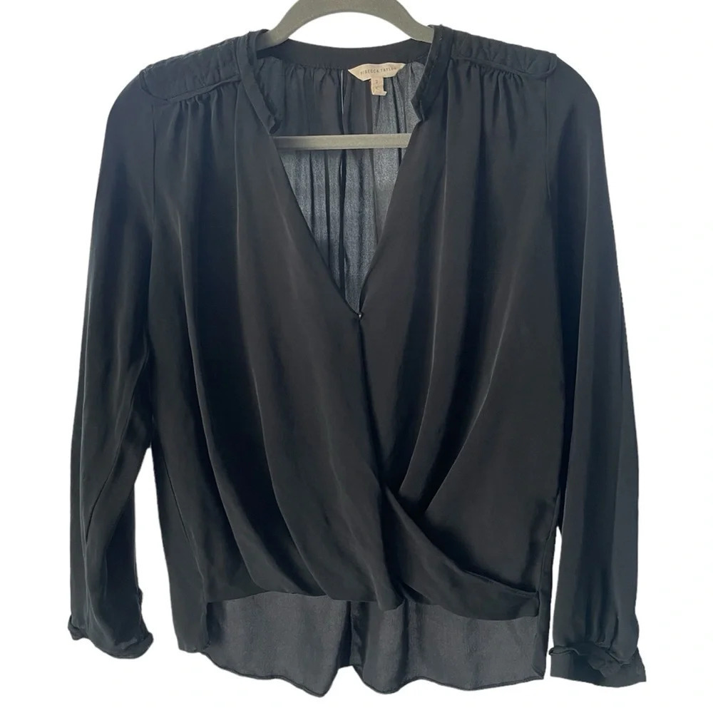 🚩Final Sale 
Rebecca Taylor | Silk Hook & Eye Blouse Size 2